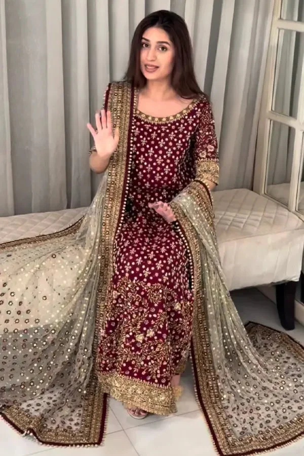 AREESHA I HARIS SHAKEEL clothing with coordinated formal styling.